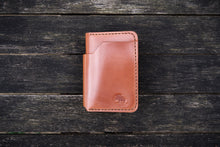 Load image into Gallery viewer, The Cambridge - Vertical bifold wallet - (Horween Shell Cordovan - Natural Glazed)