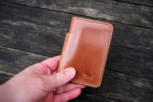 Load image into Gallery viewer, The Cambridge - Vertical bifold wallet - (Horween Shell Cordovan - Natural Glazed)