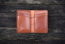 Load image into Gallery viewer, The Cambridge - Vertical bifold wallet - (Horween Shell Cordovan - Natural Glazed)