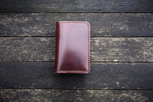 Load image into Gallery viewer, The Oxford - Vertical bifold front carry wallet - (Horween Shell Cordovan - Armagnac)