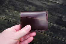Load image into Gallery viewer, The Holborn - Minimalist front carry wallet (Horween Shell Cordovan - Color 8 / Burgundy)
