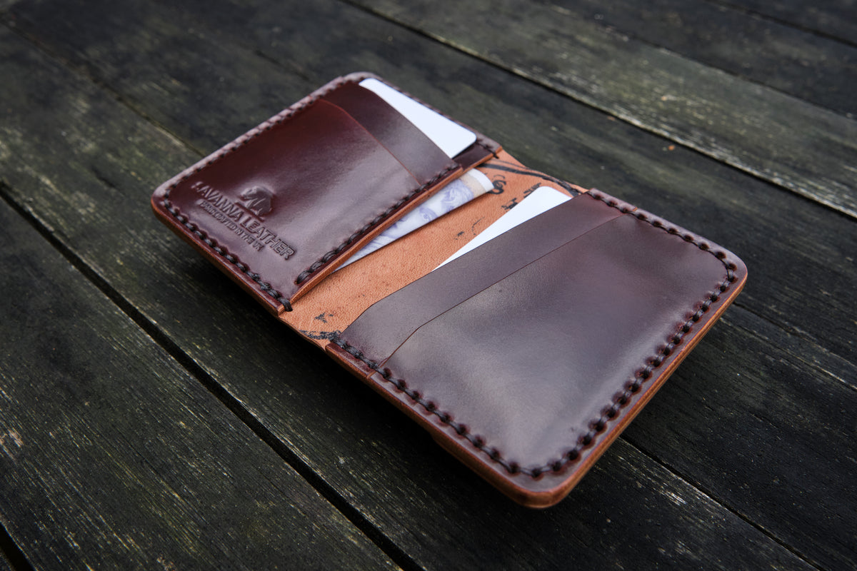 The Holborn - Minimalist front carry wallet (Horween Shell