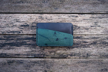 Load image into Gallery viewer, The Richmond - Cardholder wallet (Horween Shell Cordovan - Black + Black Reverse Shell)
