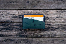 Load image into Gallery viewer, The Richmond - Cardholder wallet (Horween Shell Cordovan - Black + Black Reverse Shell)