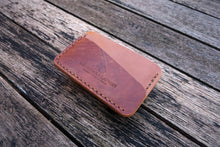 Load image into Gallery viewer, The Richmond - Cardholder wallet (Horween Shell Cordovan - Glazed Natural + Marble 8 Reverse Shell)
