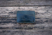 Load image into Gallery viewer, The Richmond - Cardholder wallet (Horween Shell Cordovan - Marble Black Reverse Shell)