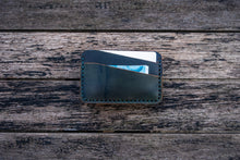 Load image into Gallery viewer, The Richmond - Cardholder wallet (Horween Shell Cordovan - Marble Black Reverse Shell)