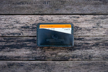 Load image into Gallery viewer, The Richmond - Cardholder wallet (Horween Shell Cordovan - Marble Black Reverse Shell)