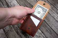 Load image into Gallery viewer, The Great Saxham - Vertical wallet (Badalassi Carlo Wax - Cognac)