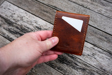 Load image into Gallery viewer, The Great Saxham - Vertical wallet (Badalassi Carlo Wax - Cognac)