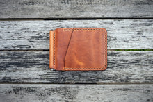 Load image into Gallery viewer, The Newmarket - Money clip wallet (Horween Dublin - Natural)