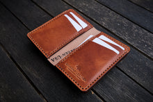 Load image into Gallery viewer, The Cambridge - Vertical bifold wallet (Horween Dublin - Natural)