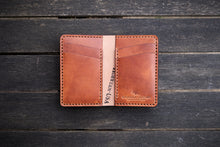 Load image into Gallery viewer, The Cambridge - Vertical bifold wallet (Horween Dublin - Natural)