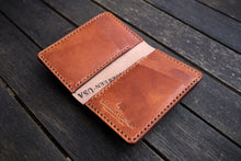 Load image into Gallery viewer, The Cambridge - Vertical bifold wallet (Horween Dublin - Natural)