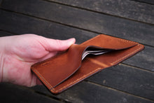 Load image into Gallery viewer, The Cambridge - Vertical bifold wallet (Horween Dublin - Natural)