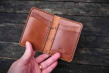 Load image into Gallery viewer, The Cambridge - Vertical bifold wallet - (Horween Shell Cordovan - Natural Glazed)
