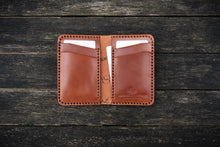 Load image into Gallery viewer, The Cambridge - Vertical bifold wallet - (Horween Shell Cordovan - Natural Glazed)
