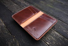 Load image into Gallery viewer, The Oxford - Vertical bifold front carry wallet - (Horween Shell Cordovan - Armagnac)
