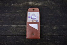 Load image into Gallery viewer, The Great Saxham - Vertical wallet (Horween Chromexcel - Natural) - IN STOCK READY TO SHIP
