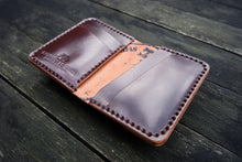 Load image into Gallery viewer, The Holborn - Minimalist front carry wallet (Horween Shell Cordovan - Color 8 / Burgundy)
