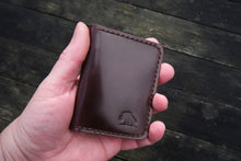 Load image into Gallery viewer, The Holborn - Minimalist front carry wallet (Horween Shell Cordovan - Color 8 / Burgundy)
