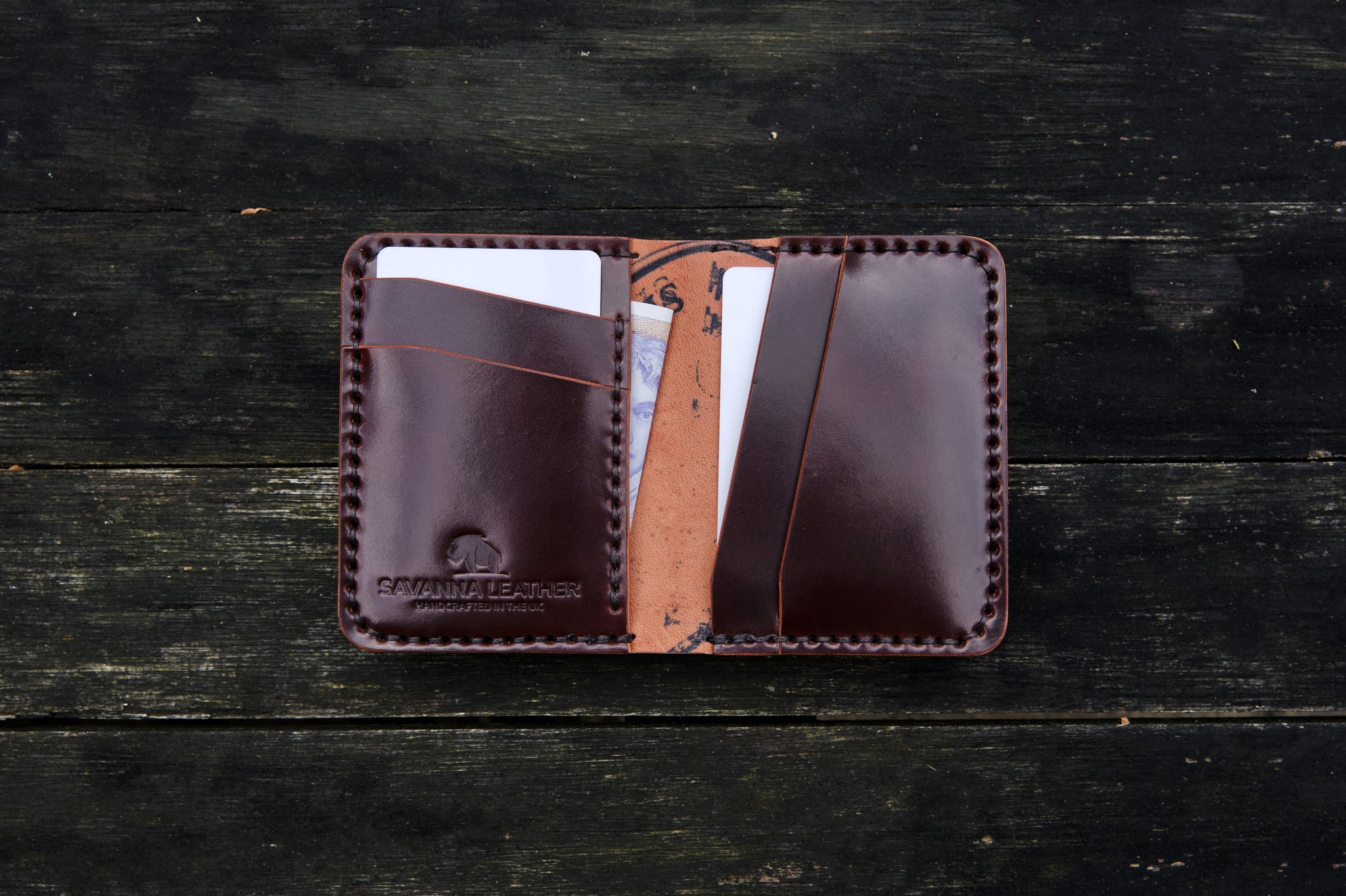 The Holborn - Minimalist front carry wallet (Horween Shell