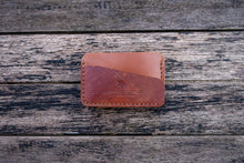 Load image into Gallery viewer, The Richmond - Cardholder wallet (Horween Shell Cordovan - Glazed Natural + Marble 8 Reverse Shell)
