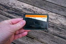 Load image into Gallery viewer, The Richmond - Cardholder wallet (Horween Shell Cordovan - Marble Black Reverse Shell)
