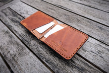 Load image into Gallery viewer, The Newmarket - Money clip wallet (Horween Dublin - Natural)

