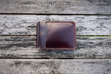 Load image into Gallery viewer, The Newmarket - Money clip wallet (Horween Shell Cordovan - Color 8 / Burgundy)
