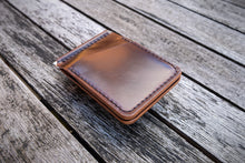 Load image into Gallery viewer, The Newmarket - Money clip wallet (Horween Shell Cordovan - Color 8 / Burgundy)
