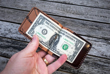Load image into Gallery viewer, The Newmarket - Money clip wallet (Horween Shell Cordovan - Color 8 / Burgundy)
