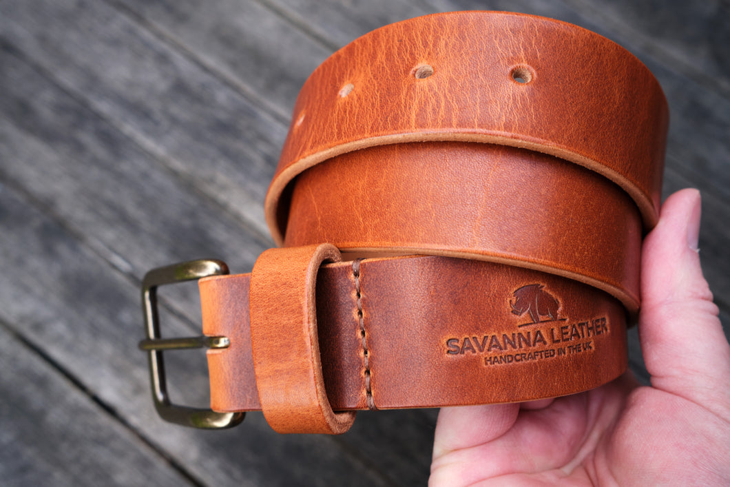 The Savanna Belt (English Tan - Horween Dublin)