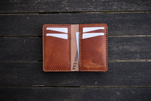 Load image into Gallery viewer, The Cambridge - Vertical bifold wallet (Horween Dublin - Natural)
