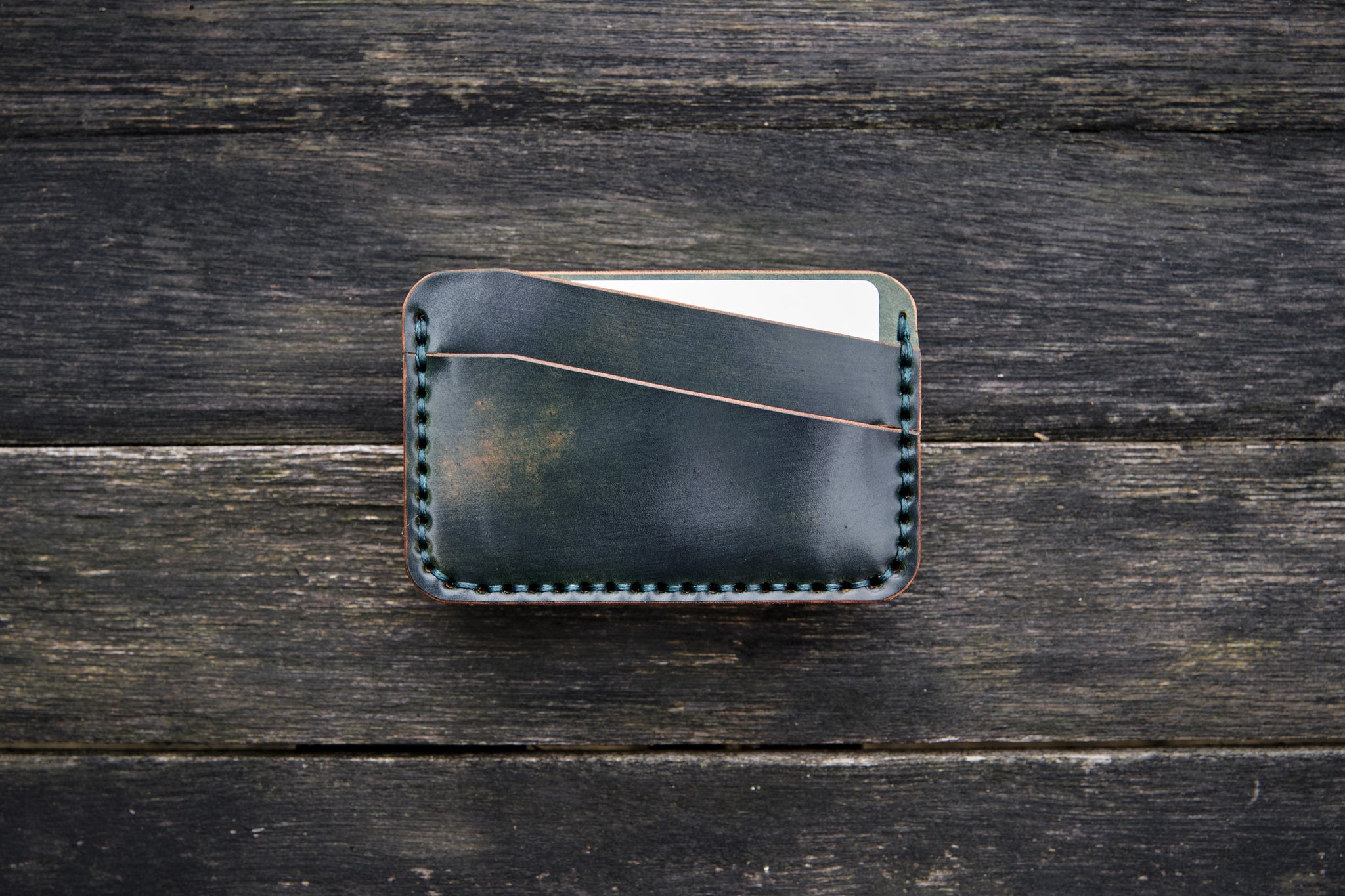 Marbled Shell Cordovan Leather Wallet