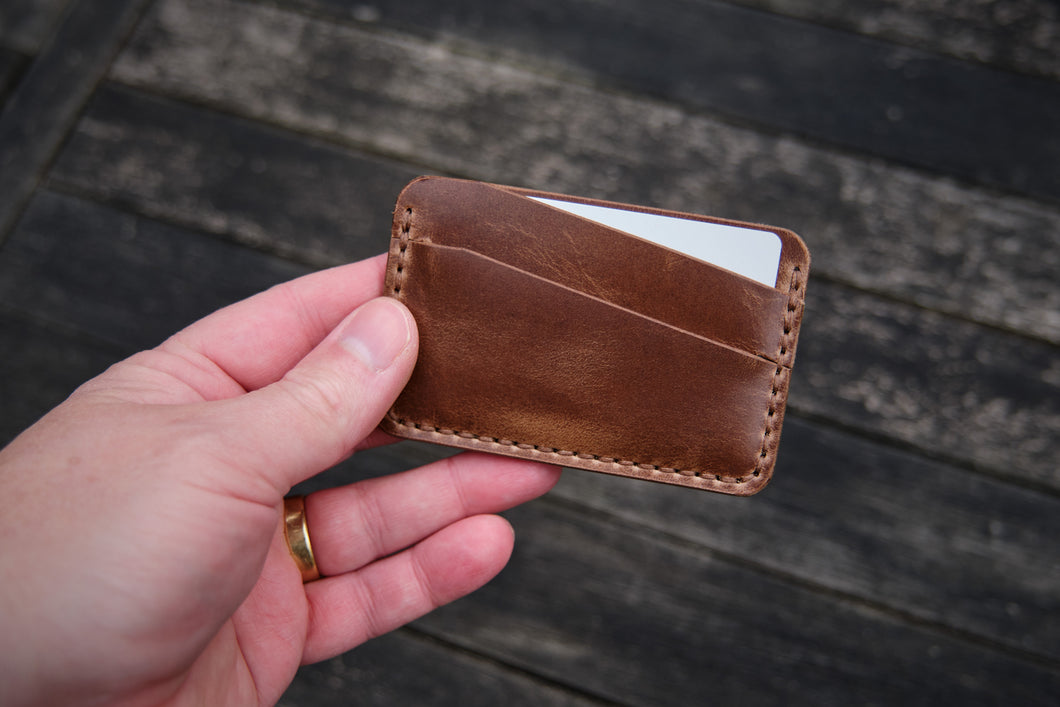 The Richmond - Cardholder wallet (Horween Chromexcel - Natural)